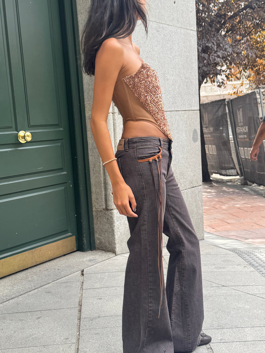Beaded corset