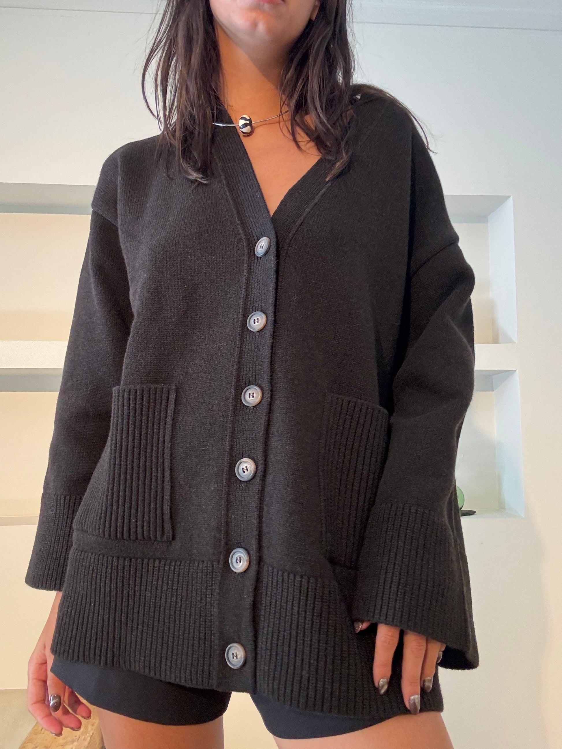 Brown cardigan