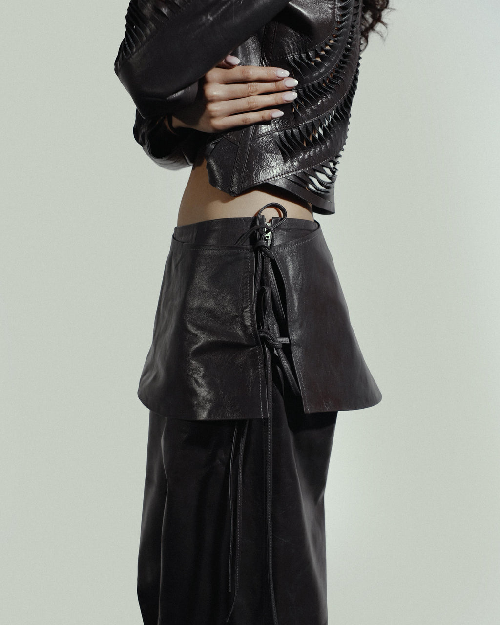 Harlow leather pants black