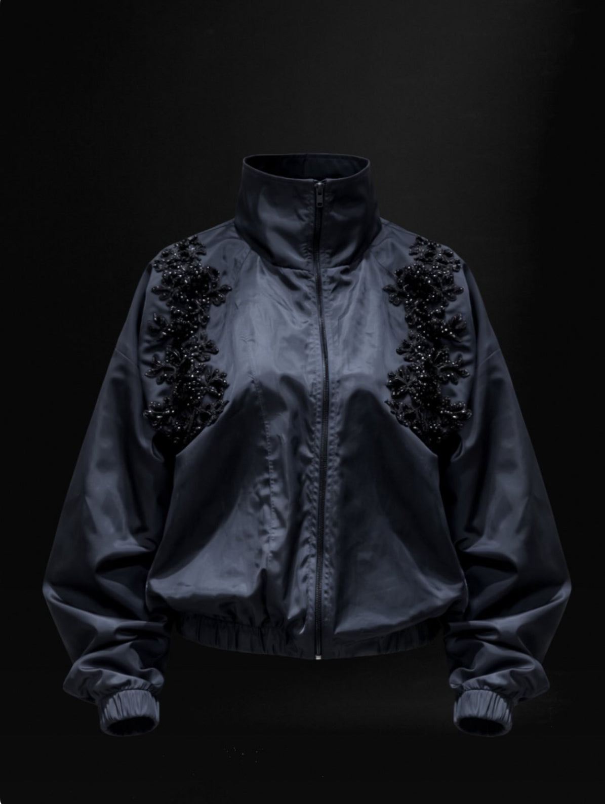 Embellished track jacket blue