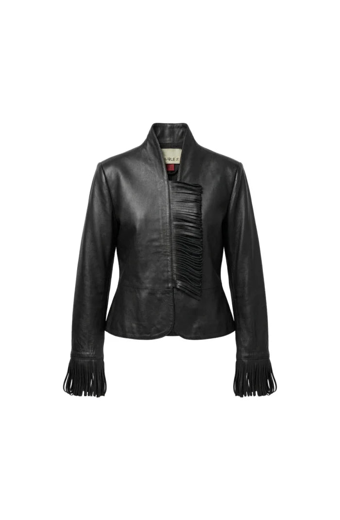 Ellie Leather Jacket Black