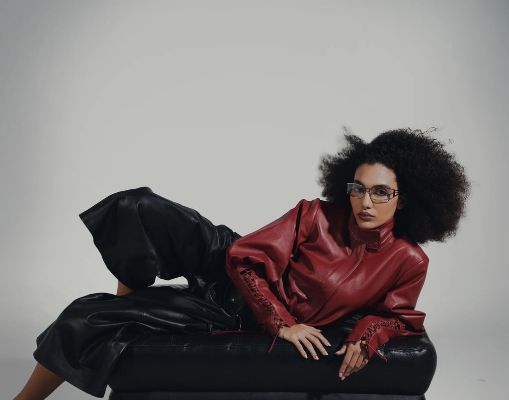 Jade leather jacket