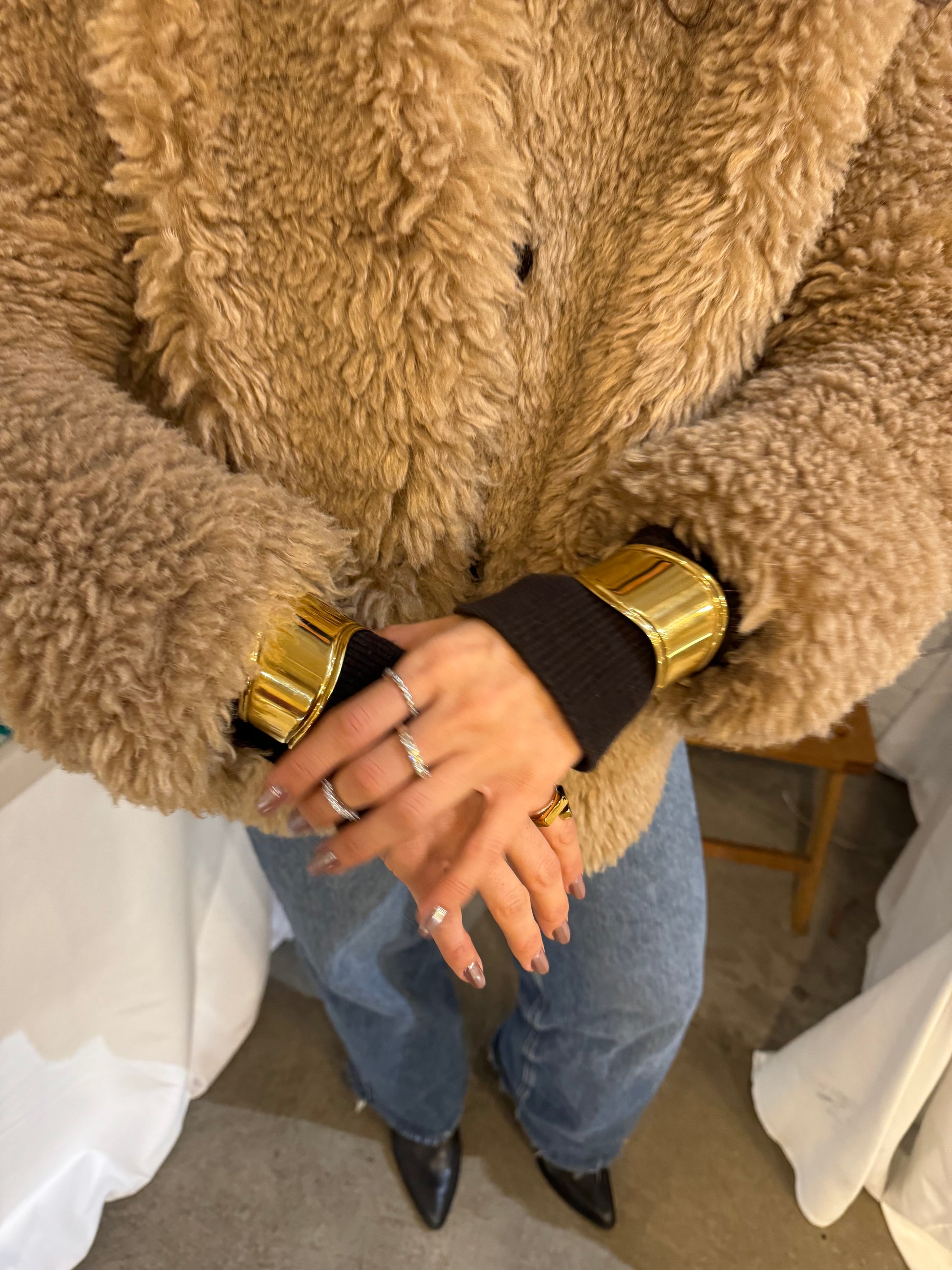 Gold plated bangle