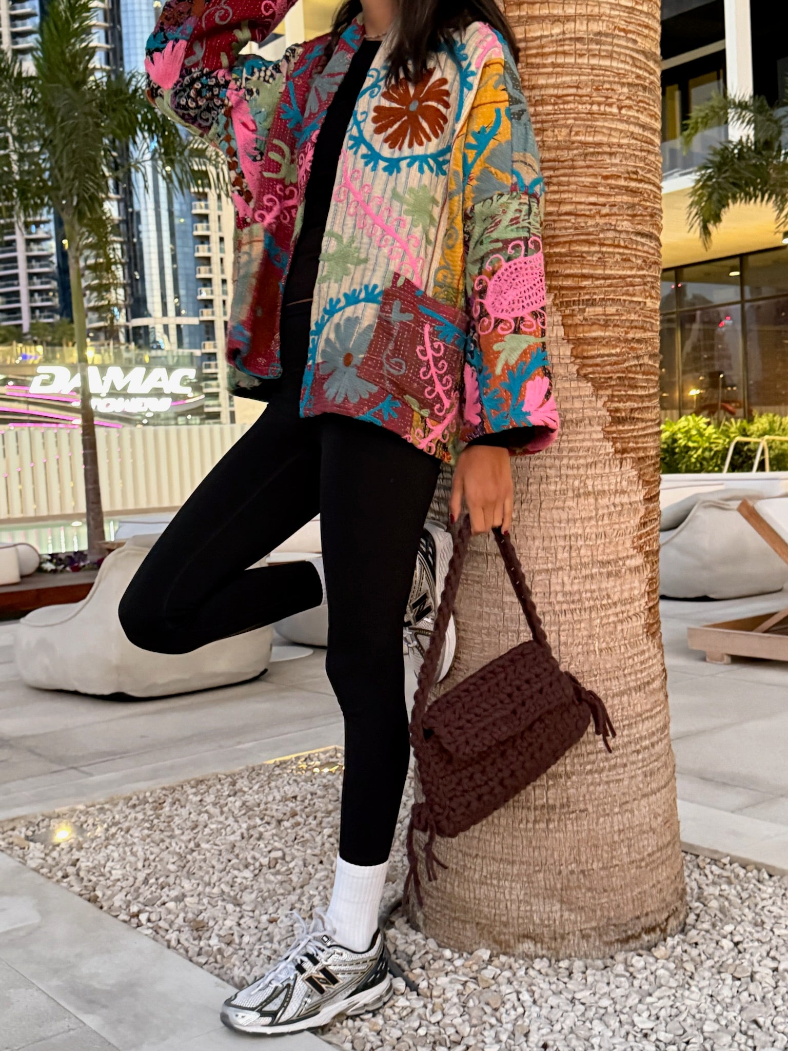 Brown tricot bag