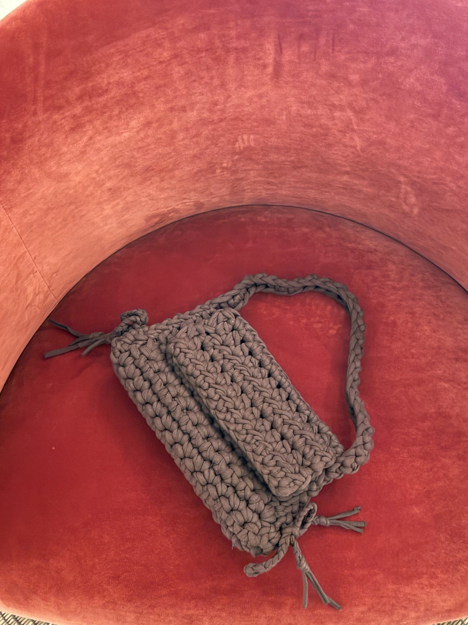 Brown tricot bag