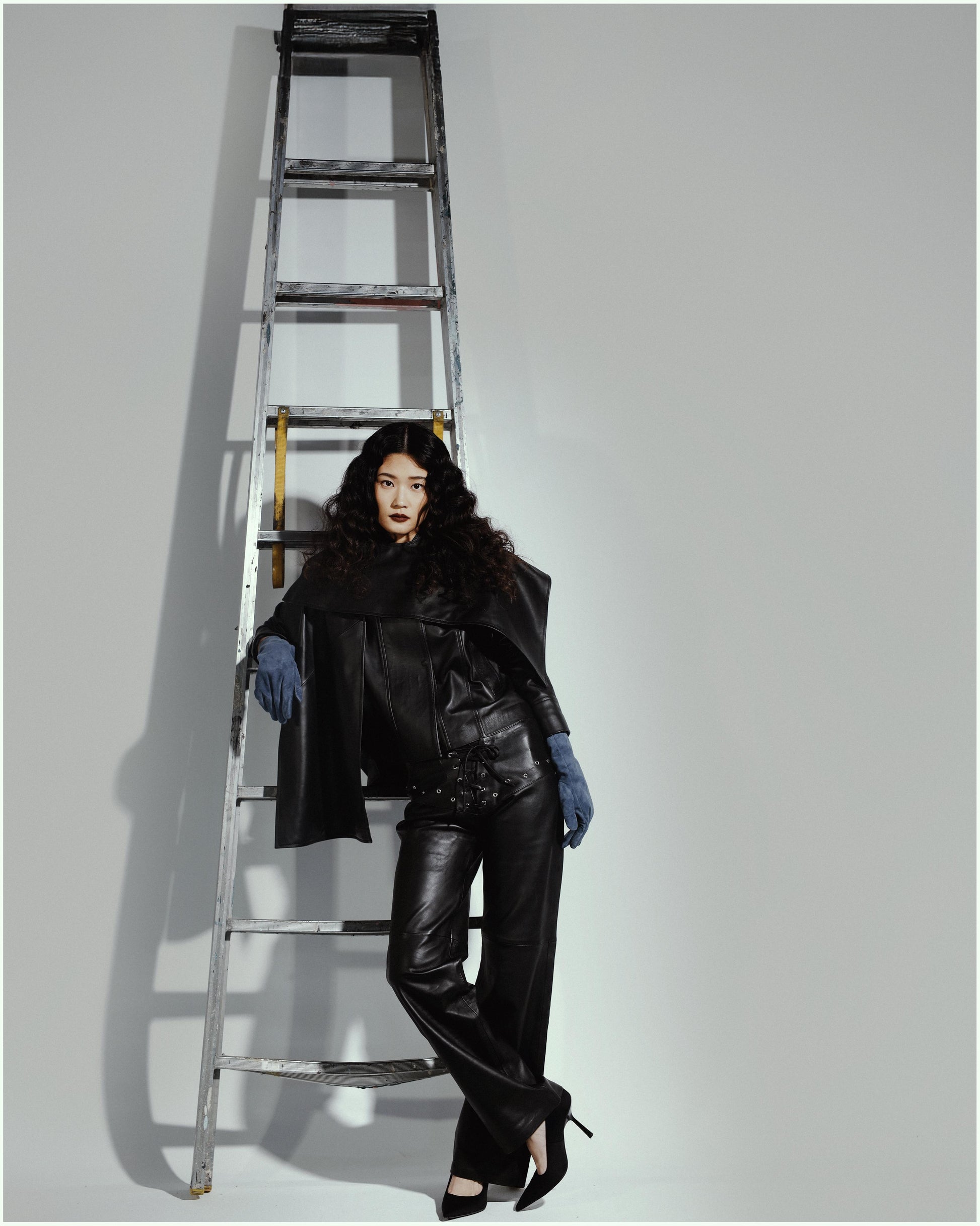 Jason leather pants black